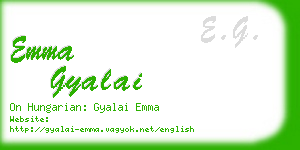 emma gyalai business card